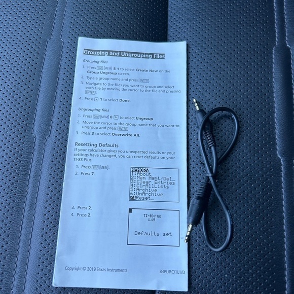 Texas Instruments Graphing Calculator - Black and Blue - Picture 6 of 7